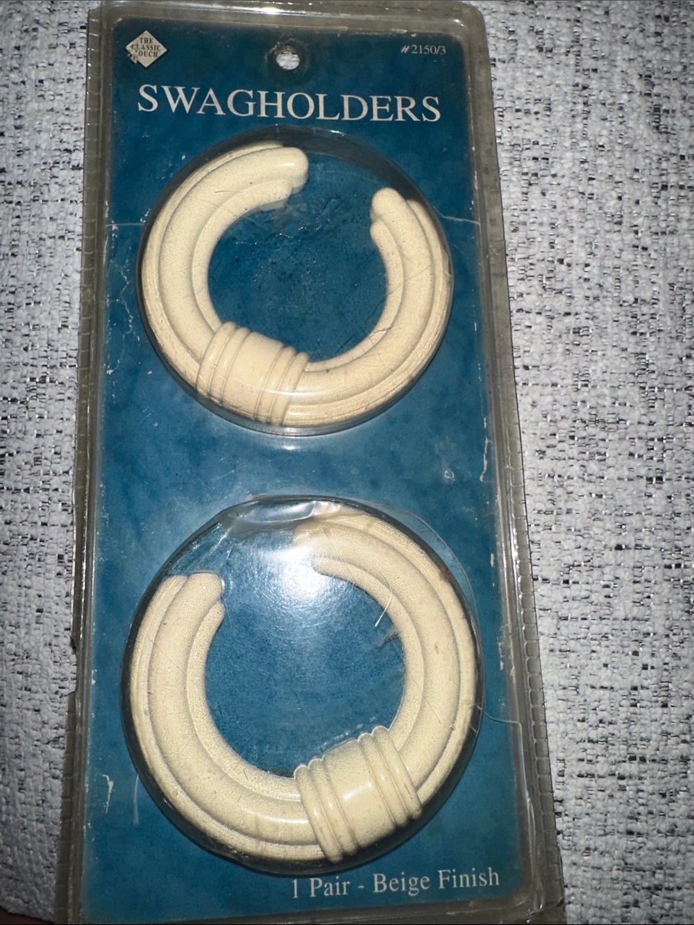 Swagholders Curtain Tieback Rings in Beige